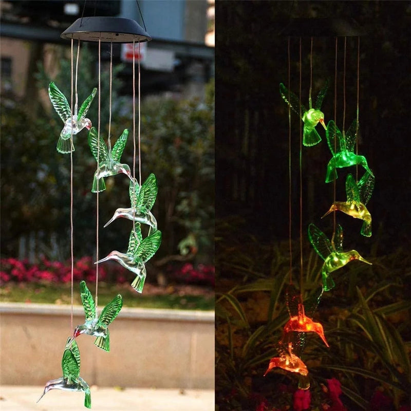 Luminária de Beija-Flor de Luz Solar Eco Bird