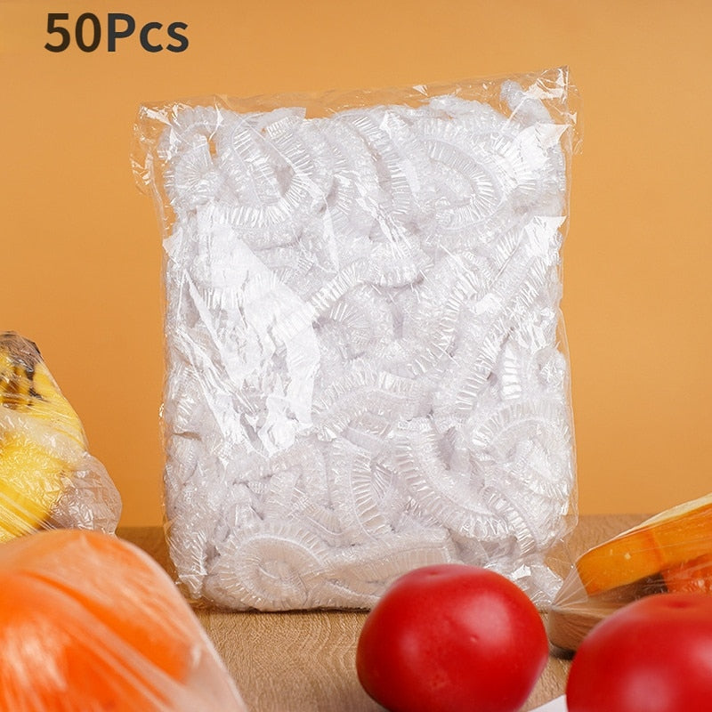 Kit Armazenamento de Sacos Plásticos de Preservação de Alimentos + 50 Sacos de Brinde